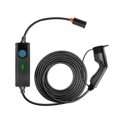 Přenosná třífázová nabíječka pro elektrická vozidla Extralink BS-PCD050 32A 16kW 3F Schuko, 5m, dotykový displej, 6 adaptérů - Obrázek 2