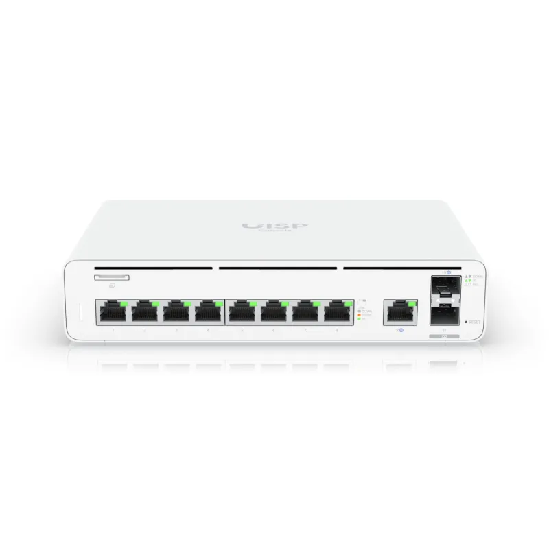 Controlador Ubiquiti UISP Console EU, Switch/Gateway, 2x 10G SFP+, 9x GbE RJ45 - Imagen 2