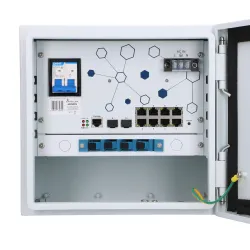 Extralink Minos | Zewnętrzny switch PoE | 8x RJ45 1000Mb/s PoE, 2x SFP, 200W, L2, aktywne chłodzenie - Zdjęcie 4
