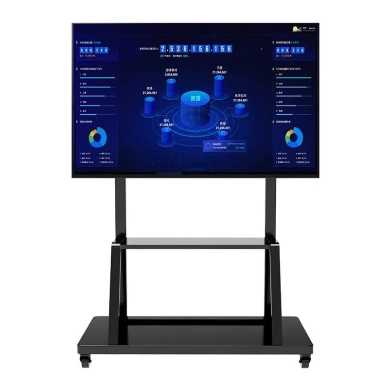 Suporte Móvel Techly para TV, LED, LCD, PDP, 55-100 polegadas, 150kg, com prateleira - Imagem 4