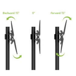 Supporto TV Mobile Techly, LED, LCD, 30-65 pollici, 60kg, 150cm, Regolabile - Immagine 7
