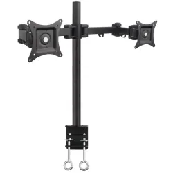 Techly İki Monitör İçin Dönme Masa Tutucu 13-27 İnç 20kg