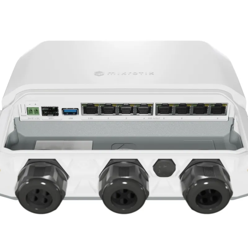 Router MikroTik RB5009UPr+S+OUT, 7x RJ45 1000Mb/s PoE, 1x RJ45 2.5Gb/s PoE, 1x SFP+, 1x USB 3.0, IP66 - Immagine 4