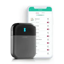 Controlador de ar-condicionado Sensibo Sky Cinza, Google Home, Amazon Alexa, Apple Siri, SmartThings, IFTTT, API - Imagem 2