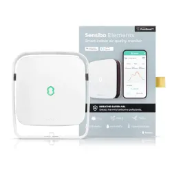 Monitor de Qualidade do Ar Sensibo Elements, CO2, PM2.5,...