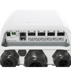 Коммутатор MikroTik CRS504-4XQ-OUT, облачный маршрутизатор-коммутатор, 4x 100G QSFP28, 1x RJ45 100Mb/s, IP66 - Изображение 4