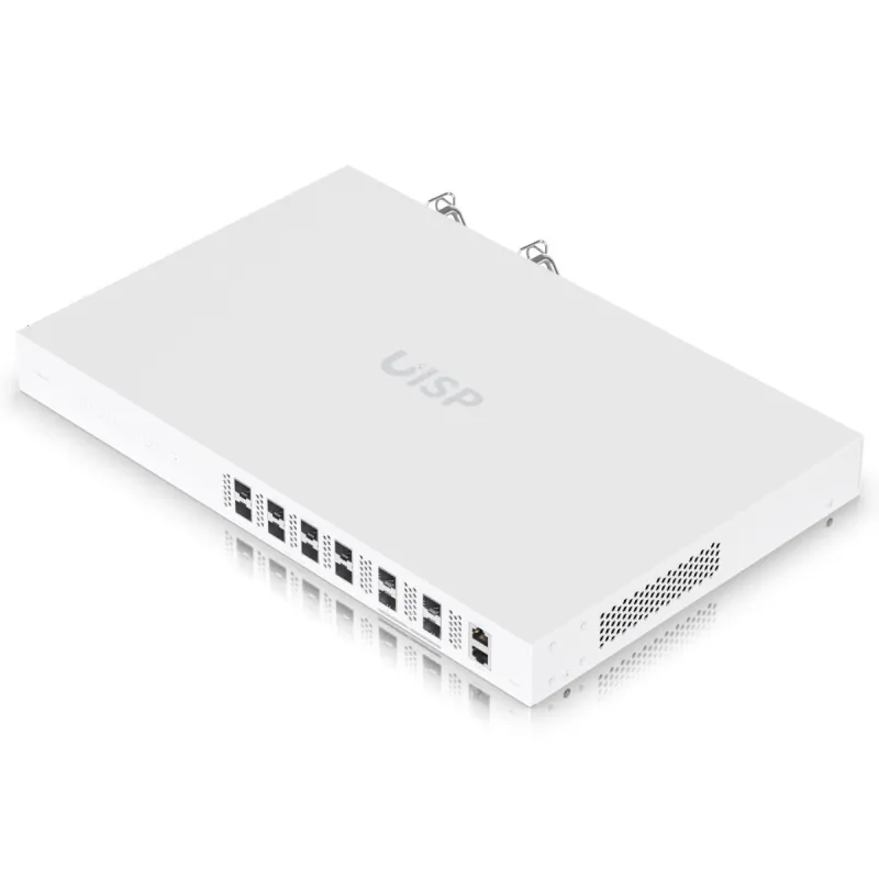 OLT Ubiquiti UISP-FIBER-OLT-XGS, UISP Fiber OLT XGS, 8x XGS-PON, 4x SFP28, 1U raf - Görsel 2