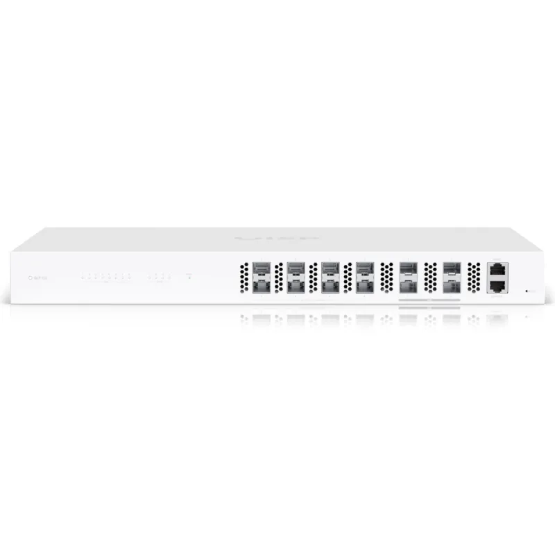 OLT Ubiquiti UISP-FIBER-OLT-XGS, UISP Fiber OLT XGS, 8x XGS-PON, 4x SFP28, 1U стойка - Изображение 3
