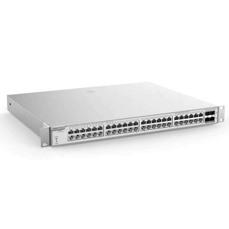 Ruijie Reyee RG-NBS3200-48GT4XS-P Anahtar, 48x RJ45 1000Mb/s, 4x 10G Uplink, 48x PoE+, 4x SFP+, 370W, Bulut Yönetimi, Layer 2 - Görsel 4