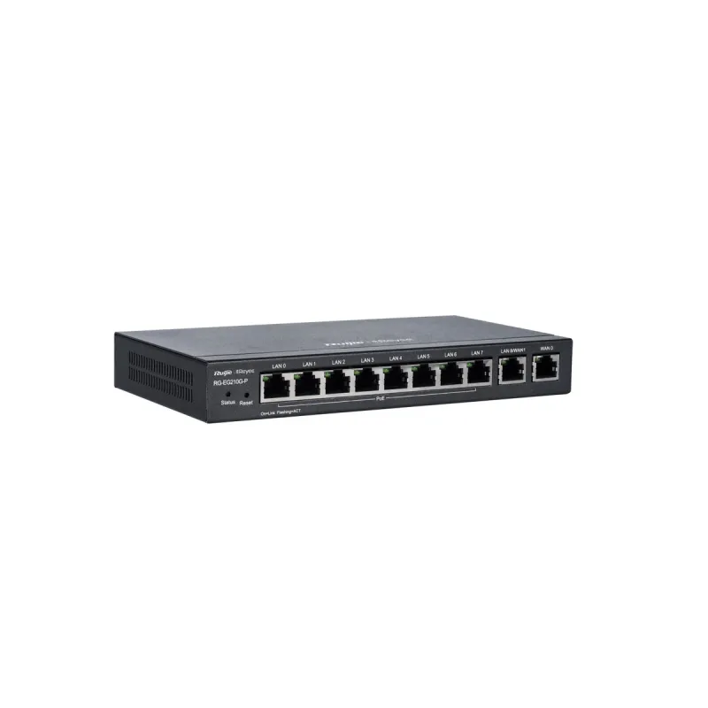 Router Ruijie Reyee RG-EG210G-P, 10x RJ45 1000Mb/s, 8x PoE+, 70W, 100 usuarios, gestión en la nube - Imagen 5