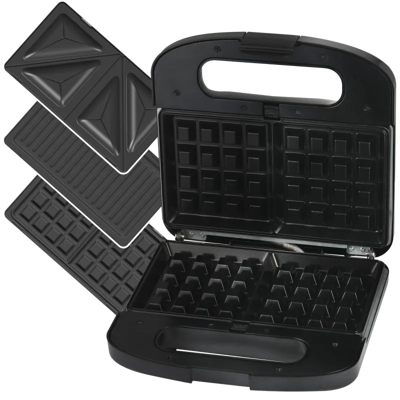 Extralink Home Grill Sandwich & Waffle Maker SJ-37A | Grill Toster & Gofrownica | 1000W, Toster z 3 wymiennymi płytami - Zdjęcie 2