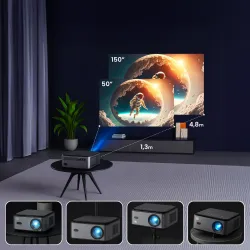 Proiettore Extralink Smart Life Vision Pro, 450 ANSI, 1080p, Android 9.0 - Immagine 9