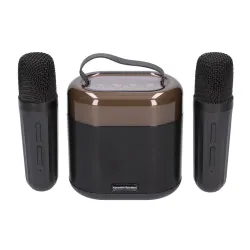 Extralink Kids Karaoke LED Speaker 2x Mic Czarny | Zestaw...