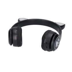 Extralink Kids Kedi Kulaklı Kablosuz Kulaklık, Siyah, Bluetooth 5.0, RGB Aydınlatma, Çocuklar İçin - Görsel 4