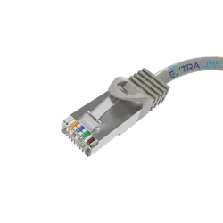 Cable de Red LAN Extralink Cat.5e UTP CCA 1m, Cable de Red Recubierto de Cobre, Par Trenzado, PVC - Imagen 3