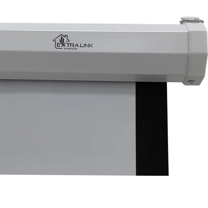 Schermo di proiezione Extralink 100", 16:9, 220x125cm, PVC, avvolgimento semi-automatico - Immagine 5