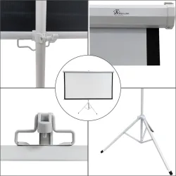 Extralink Projektör Ekranı 120", 16:9, 266x149cm, PVC, yarı otomatik sarım - Görsel 9
