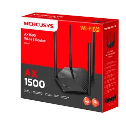 Router Wi-Fi Mercusys MR60X, AX1500, Wi-Fi 6, 3x RJ45 1000Mb/s, OFDMA, MU-MIMO, WPA3 - Imagen 3