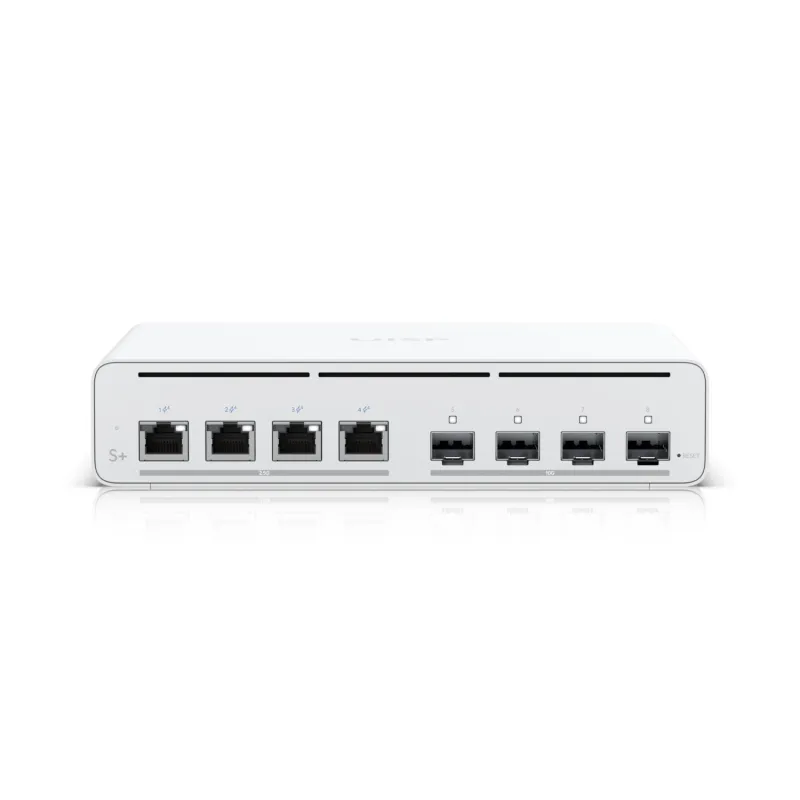 Коммутатор Ubiquiti UISP-S-Plus EU, 4x 2.5 GbE RJ45 Пассивный PoE, 4x SFP+, 160 Вт, Power TransPort - Изображение 3
