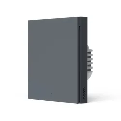 Interruptor de Pared Inteligente Aqara H1 Gris, Individual, con Neutro, Zigbee 3.0, UE, WS-EUK01-G - Imagen 2