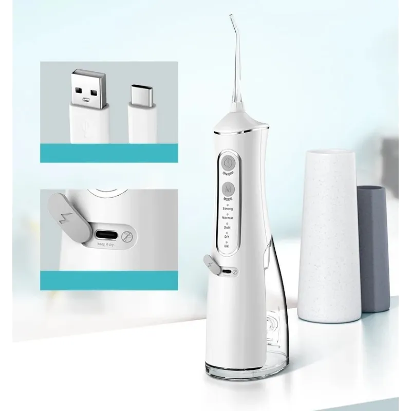 Irrigador Extralink Beauty Intelligent Water Flosser L8 Blanco, 2000mAh, IPX7 - Imagen 2