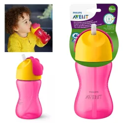 Vaso con popote Philips Avent, 300 ml