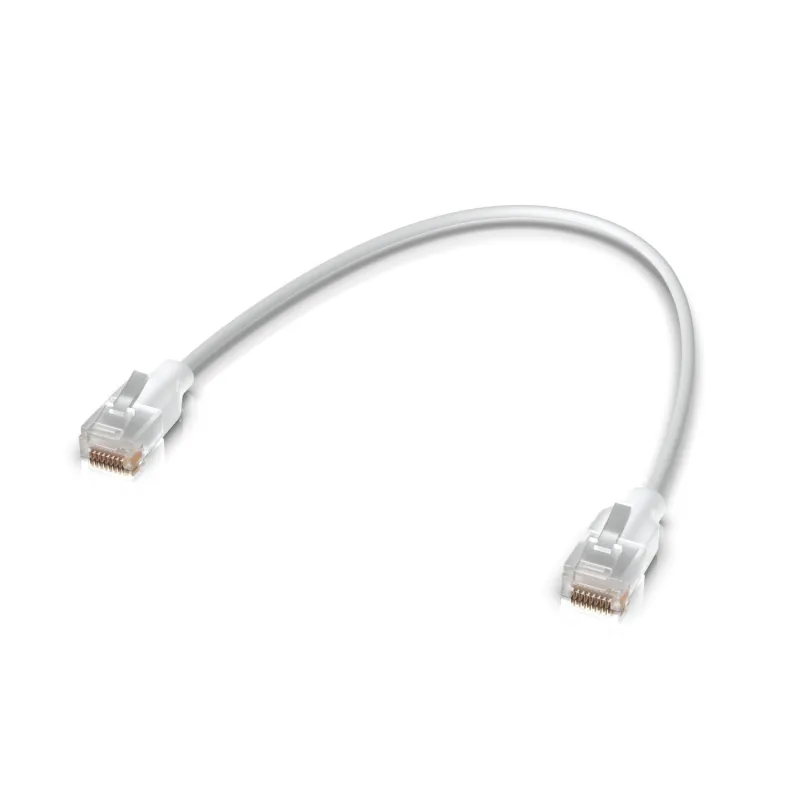 Патч-корд Ethernet Ubiquiti UACC-Cable-Patch-EL-0.15m-W-24 Cat.6 длиной 0.15 м - Изображение 2