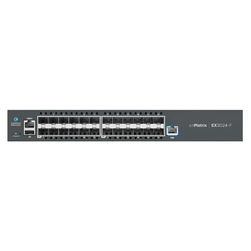 Cambium cnMatrix EX3024F | Switch | 24x SFP+, dwa wbudowane zasilacze AC, brak kabla zasilania - Zdjęcie 2
