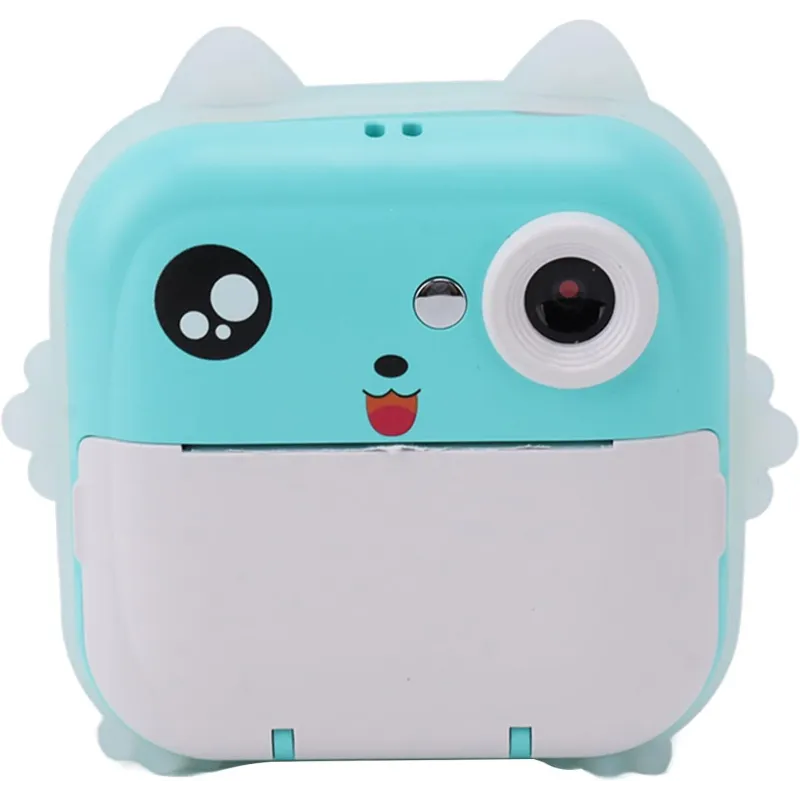 Mini Thermal Printer with Camera Extralink EPP-004 Blue, 3 Rolls of Thermal Paper, 2.5" LCD Screen, Bluetooth, USB-C, 1000 mAh - Image 2