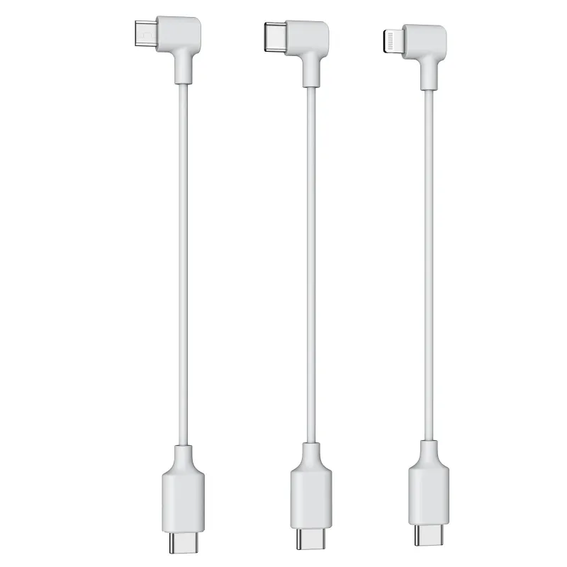 Set di 3 Cavi USB per Drone Atom Potensic, Micro/Tipo C/Lightning