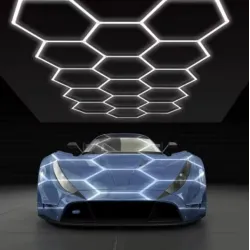 Lámpara LED RGB Extralink Hexágono Panel, 236X420 - Imagen 2
