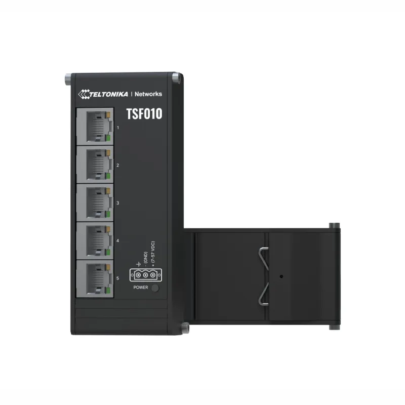 Switch Teltonika TSF010, 5x RJ45 100Mb/s, IP30 - Imagem 4