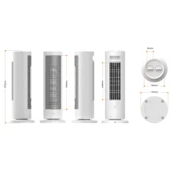 Aquecedor, ventilador Xiaomi Fan Heater EU, 1200W/2000W - Imagem 5