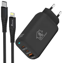 Extralink Smart Life Set 65W GaN Ladeger&auml;t 2x USB-C 1x...