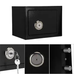 LockStar by Extralink | Sejf domowy | biurowy, skrytka na klucz, kasa pancerna, czarny, S-404 - Zdjęcie 4