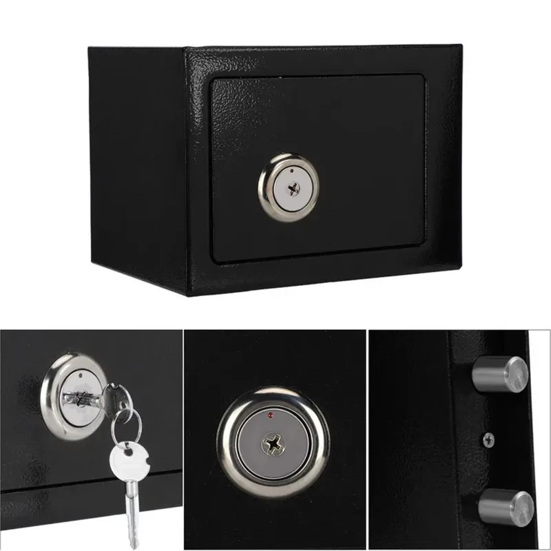 LockStar by Extralink | Sejf domowy | biurowy, skrytka na klucz, kasa pancerna, czarny, S-404 - Zdjęcie 4
