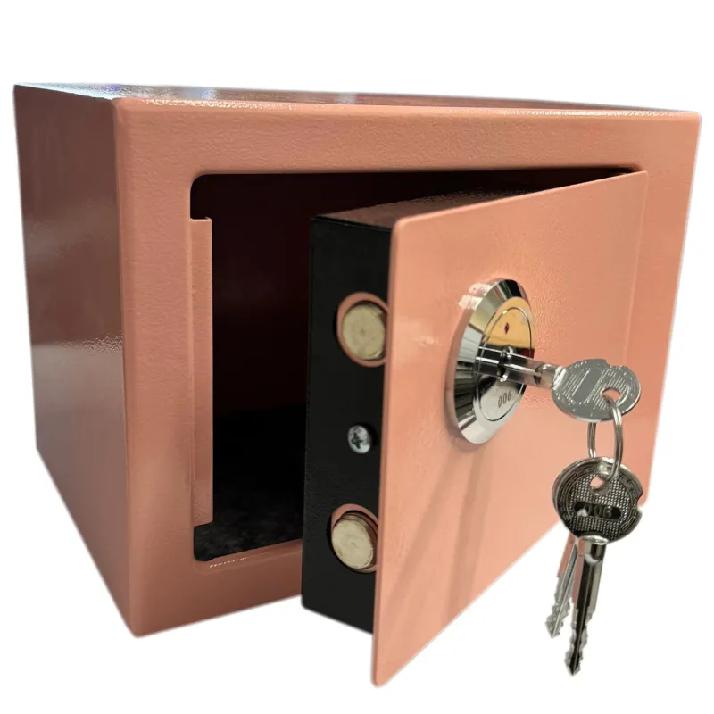 Caja Fuerte Extralink Home, Caja de Oficina, Taquilla para Llaves, Caja Fuerte de Seguridad, Rosa, S-404 - Imagen 2