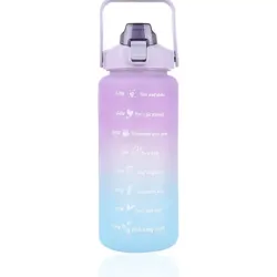 Extralink Motivasyon Şişesi, Su Şişesi, 2000ml, Mor-Mavi, BUT-992 - Görsel 4