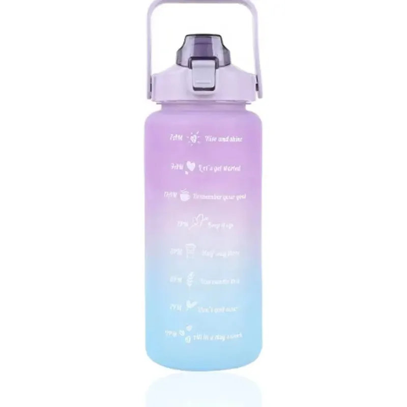 Extralink Motivasyon Şişesi, Su Şişesi, 2000ml, Mor-Mavi, BUT-992 - Görsel 4