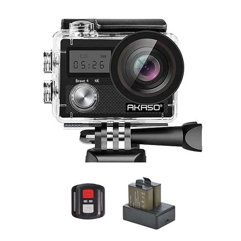Action cam Akaso Brave 4, 4K, WiFi, 1050 mAh - Immagine 2