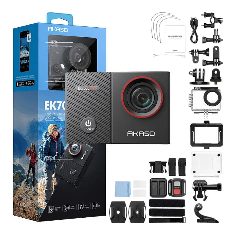 Akaso EK7000 Pro Action-Kamera, 4K, Wi-Fi, 1050 mAh - Bild 6