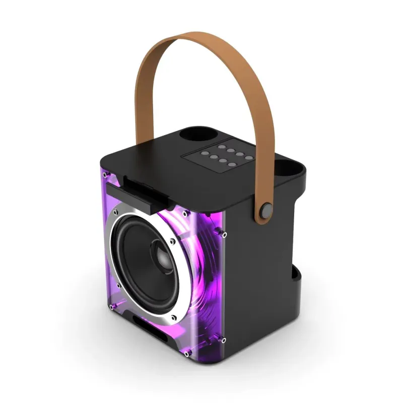 Extralink Lifestyle Box Karaoke Speaker Dual Microphone Czarny | Głośnik bezprzewodowy | - Zdjęcie 2
