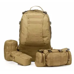 Zaino Militare Extralink Tattico 4 in 1 Scuola Viaggio Sopravvivenza 50L MIL-668 - Immagine 3