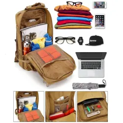 Extralink Zaino tattico militare 30L - Borsa da viaggio militare - Immagine 6