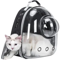 Batoh pro kočky a psy Extralink Pets, průhledný ventilovaný přepravní vak - pet-743 - Obrázek 3