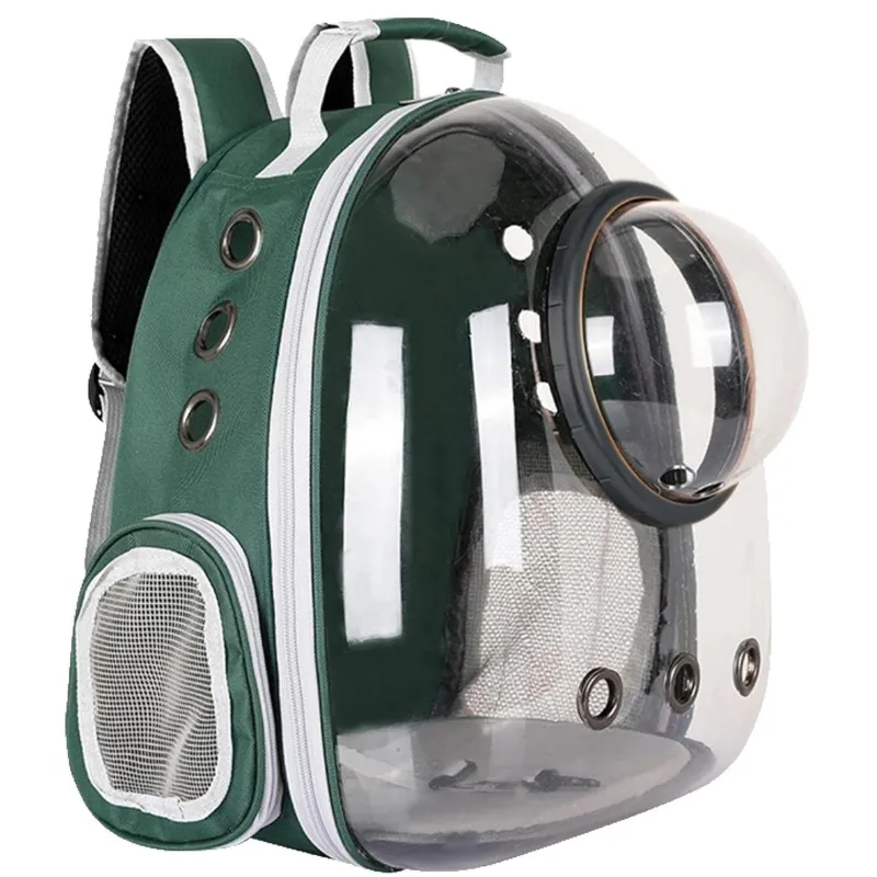 Zaino Extralink per Gatti e Cani, Borsa Trasportino Trasparente Ventilata per Gatti pet-996 - Immagine 3