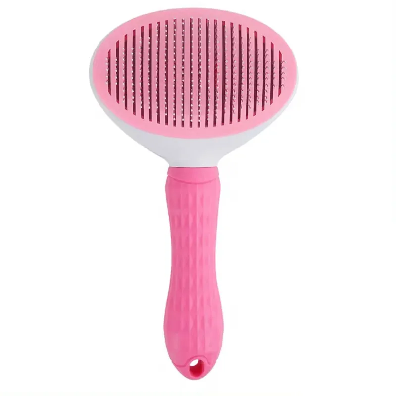 Escova Auto-Limpante Ergonômica para Cães e Gatos Extralink Pets, Pente Pet pet-815 - Imagem 2