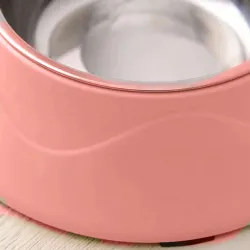 Double Dog Cat Bowl Extralink Pets, Metal 2-in-1 for Dry Wet Food and Water pet-825 - Image 3