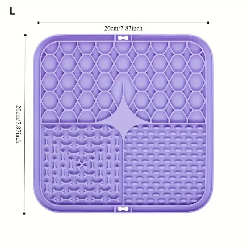 Alfombrilla de Lamer para Perros y Gatos Extralink Pets, Antiestrés Calmante Alimentación Lenta Pet-751 - Imagen 3