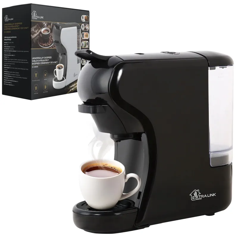 Máquina de café de cápsulas universal Extralink Home, preta - Imagem 2